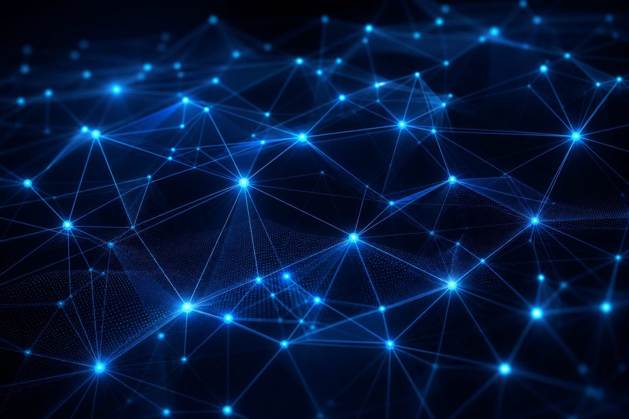Abstract network of connected nodes